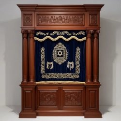 Elegant Handcrafted Mahogany Aron Kodesh from Mulyoharjo Furniture Indonesia