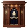 Majestic Mulyoharjo Mahogany Aron Kodesh Handcrafted for Sacred Spaces