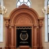 Majestic Hand-Carved Mahogany Aron Kodesh by Mulyoharjo Furniture Indonesia