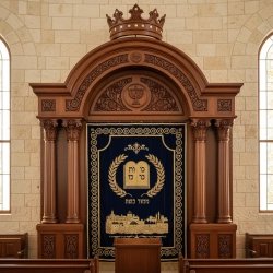 Elegant Handcrafted Mahogany Aron Kodesh from Mulyoharjo Furniture Indonesia