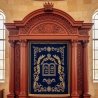 Majestic Mulyoharjo Mahogany Wood Aron Kodesh Handcrafted Torah Ark