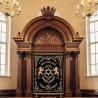 Majestic Handcrafted Mahogany Aron Kodesh Torah Ark by Mulyoharjo Furniture Indonesia