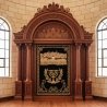 Exquisite Hand-Carved Mahogany Aron Kodesh Torah Ark by Mulyoharjo Furniture Indonesia