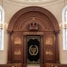 Majestic Hand-Carved Mahogany Wood Aron Kodesh Torah Ark by Mulyoharjo Furniture Indonesia