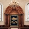 Exquisite Handcrafted Mahogany Wood Aron Kodesh Torah Ark by Mulyoharjo Furniture