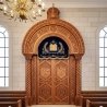 Magnificent Hand-Carved Mahogany Aron Kodesh Torah Ark by Mulyoharjo Furniture