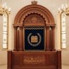 Majestic Hand-Carved Mahogany Wood Aron Kodesh Torah Ark by Mulyoharjo Furniture Indonesia