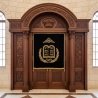 Exquisite Handcrafted Mahogany Wood Aron Kodesh a Sacred Masterpiece by Mulyoharjo Furniture Indonesia