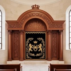 Elegant Handcrafted Mahogany Aron Kodesh from Mulyoharjo Furniture Indonesia