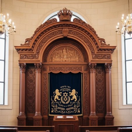 Elegant Handcrafted Mahogany Aron Kodesh from Mulyoharjo Furniture Indonesia