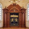 Exquisite Hand-Carved Mahogany Wood Aron Kodesh Torah Ark by Mulyoharjo Furniture