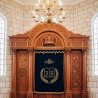 Exquisite Hand-Carved Mahogany Aron Kodesh Torah Ark by Mulyoharjo Furniture Indonesia