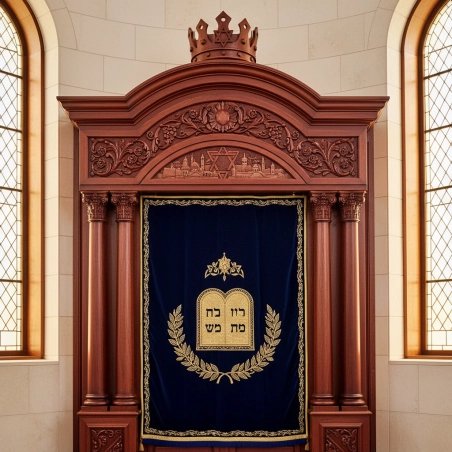 Mulyoharjo Furniture Indonesia's Artisan Mahogany Wood Aron Kodesh Torah Ark