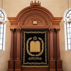 Timeless Handcrafted Mahogany Wood Aron Kodesh from Mulyoharjo Furniture