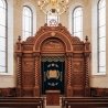 Exquisite Mulyoharjo Hand-Carved Mahogany Aron Kodesh Sacred Torah Ark