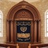 Exquisite Hand-Carved Mahogany Wood Aron Kodesh Torah Ark by Mulyoharjo Artisans
