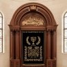 Exquisite Mulyoharjo Mahogany Wood Aron Kodesh Torah Ark Masterpiece