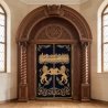 Exquisite Mulyoharjo Mahogany Wood Aron Kodesh Torah Ark Masterpiece