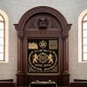 Majestic Hand-Carved Mahogany Aron Kodesh Torah Ark by Mulyoharjo Furniture Indonesia