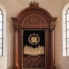 Exquisite Hand-Carved Mahogany Aron Kodesh Torah Ark by Mulyoharjo Furniture