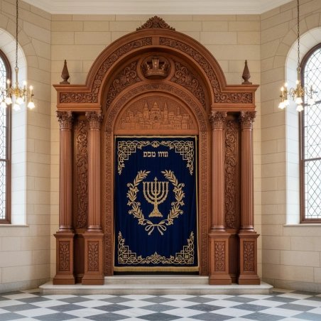 Exquisite Mulyoharjo Mahogany Wood Aron Kodesh Torah Ark a Masterpiece of Spiritual Craftsmanship