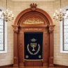 Majestic Hand-Carved Mahogany Wood Aron Kodesh Torah Ark by Mulyoharjo Furniture