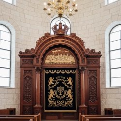 Magnificent Handcarved Mahogany Aron Kodesh Torah Ark by Mulyoharjo Furniture Indonesia