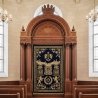 Exquisite Hand-Carved Mahogany Aron Kodesh by Mulyoharjo Furniture