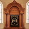 Exquisite Hand-Carved Mahogany Wood Aron Kodesh by Mulyoharjo Furniture