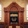 Elegant Handcrafted Mahogany Wood Aron Kodesh by Mulyoharjo Furniture Indonesia