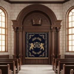 Exquisite Handcrafted Mahogany Aron Kodesh by Mulyoharjo Furniture Indonesia