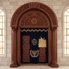 Mulyoharjo Handcrafted Mahogany Wood Aron Kodesh Torah Ark A Sanctuary of Sacred Artistry