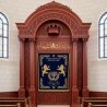 Majestic Hand-Carved Mahogany Aron Kodesh Torah Ark by Mulyoharjo Furniture Indonesia
