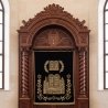 Exquisite Hand-Carved Mahogany Aron Kodesh Torah Ark by Mulyoharjo Furniture