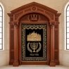 Elegant Handcrafted Mahogany Aron Kodesh Torah Ark by Mulyoharjo Furniture Indonesia
