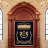 Magnificent Hand-Carved Mahogany Aron Kodesh by Mulyoharjo Furniture Indonesia