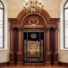 Exquisite Hand-Carved Mahogany Wood Aron Kodesh by Mulyoharjo for Sacred Spaces