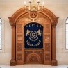 Exquisite Mulyoharjo Hand-Carved Mahogany Wood Aron Kodesh a Sacred Torah Ark