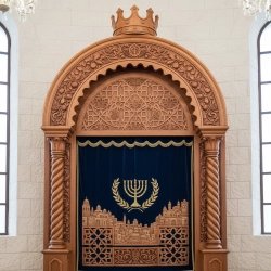 Mulyoharjo's Exquisite Handcrafted Mahogany Aron Kodesh Torah Ark