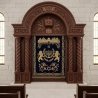 Elegant Handcrafted Mahogany Aron Kodesh from Mulyoharjo Furniture Indonesia
