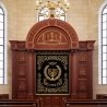 Exquisite Mulyoharjo Hand-Carved Mahogany Wood Aron Kodesh Torah Ark