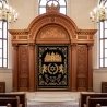 Exquisite Mulyoharjo Mahogany Wood Aron Kodesh Sacred Torah Ark Handcrafted in Indonesia