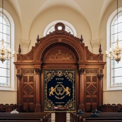 Elegant Handcrafted Mahogany Aron Kodesh from Mulyoharjo Furniture Indonesia