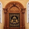 Exquisite Hand-Carved Mahogany Aron Kodesh Torah Ark by Mulyoharjo Furniture Indonesia