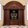 Exquisite Mulyoharjo Mahogany Wood Aron Kodesh a Sacred Torah Ark Masterpiece