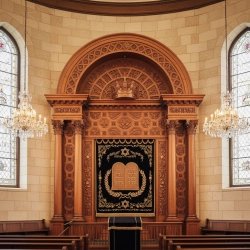 Exquisite Hand-Carved Mahogany Aron Kodesh a Spiritual Masterpiece by Mulyoharjo Furniture Indonesia