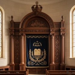 Elegant Handcrafted Mahogany Aron Kodesh from Mulyoharjo Furniture Indonesia