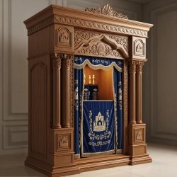 Elegant Handcrafted Mahogany Aron Kodesh from Mulyoharjo Furniture Indonesia