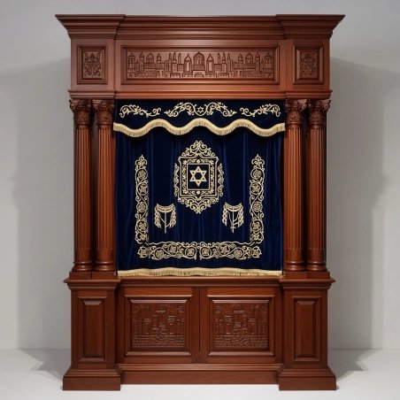 Elegant Handcrafted Mahogany Aron Kodesh from Mulyoharjo Furniture Indonesia