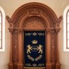 Exquisite Mulyoharjo Hand-Carved Mahogany Wood Aron Kodesh a Sacred Torah Ark